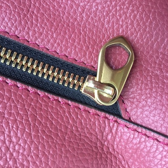 Oryany "Sarah" Pebble Leather Satchel with Braiding Detail, Marsala (Warm Rose) - Picture 10 of 15